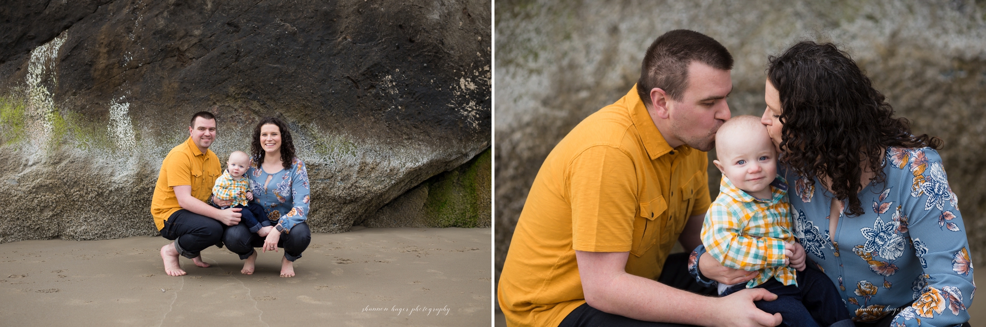 cannon beach family session, 1st birthday photos at the beach, portland family photographer, oregon coast photographer, shannon hager photography