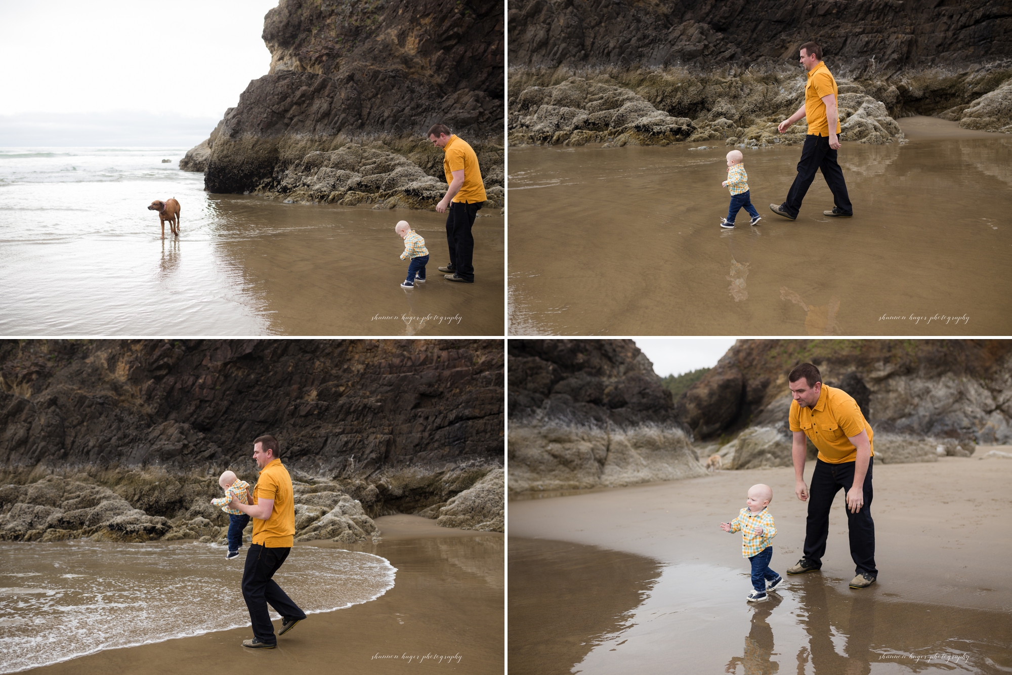 cannon beach family session, 1st birthday photos at the beach, portland family photographer, oregon coast photographer, shannon hager photography