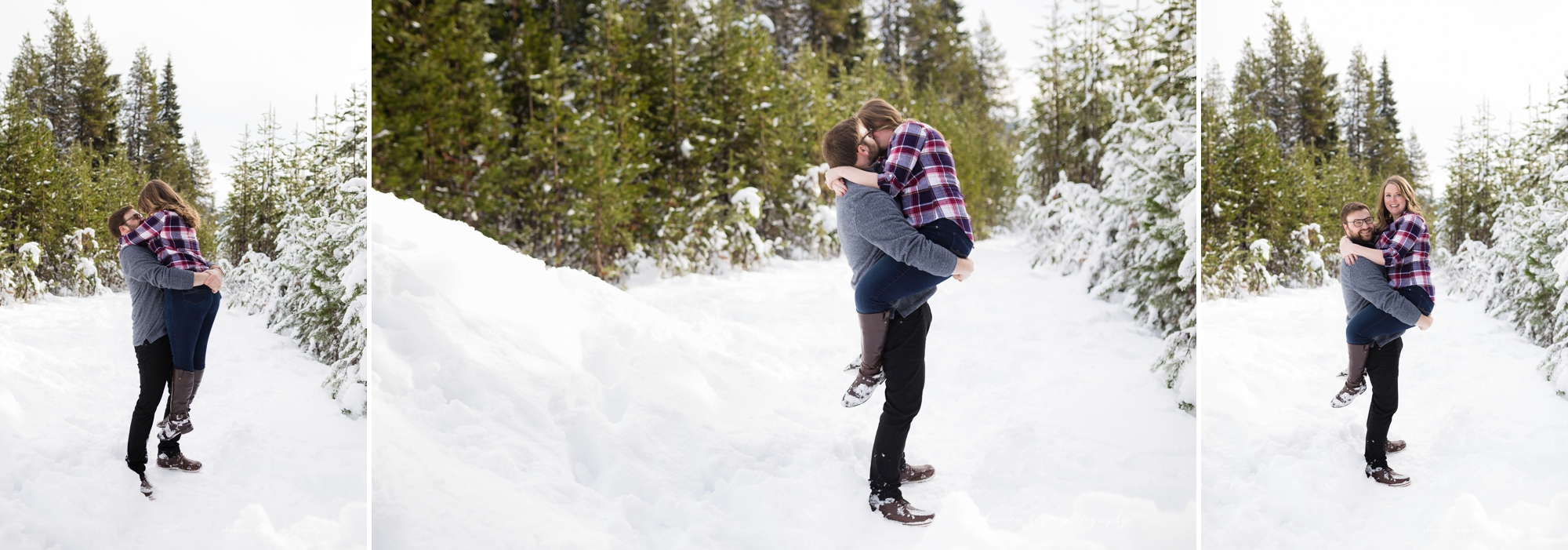 mt hood engagement session, snowy winter mountain photos, portland wedding photographer