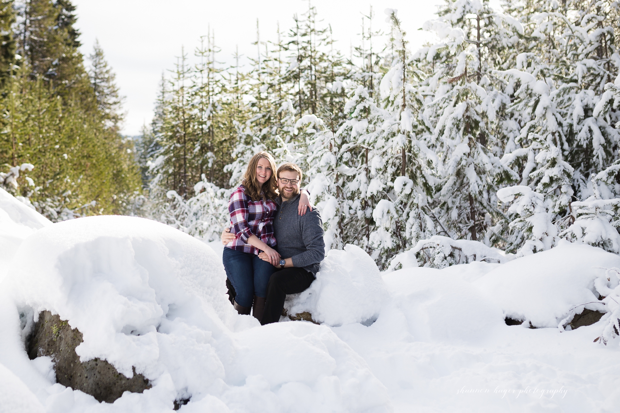 mt hood engagement session, snowy winter mountain photos, portland wedding photographer