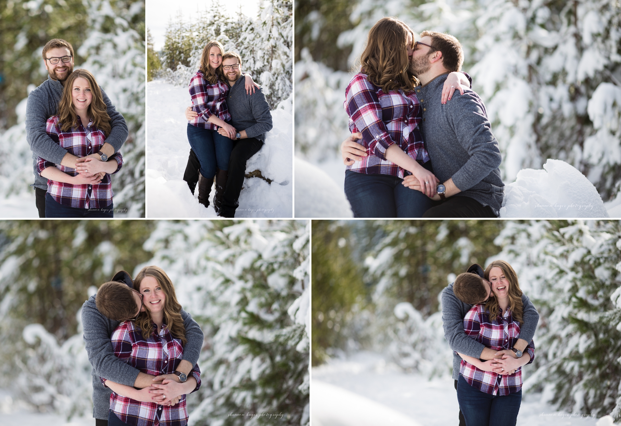 mt hood engagement session, snowy winter mountain photos, portland wedding photographer