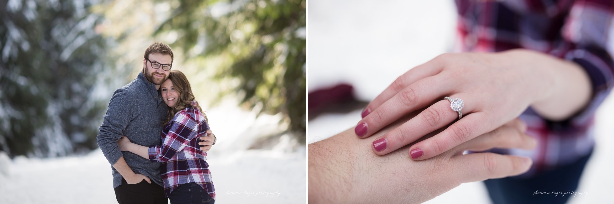 mt hood engagement session, snowy winter mountain photos, portland wedding photographer