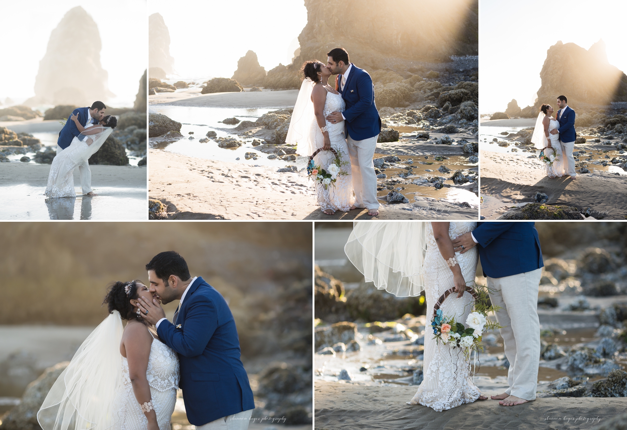 cannon beach wedding photographer, oregon coast wedding photographer, oregon elopement photography, shannon hager photography