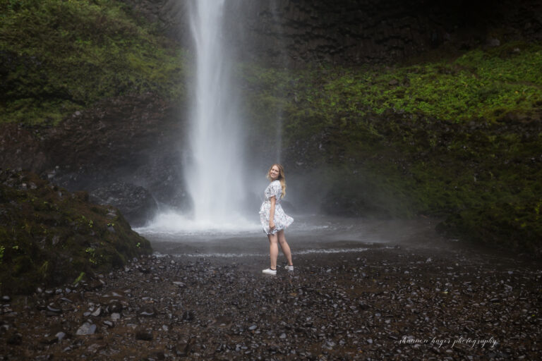 columbia river gorge senior photos, latourell falls photos, portland senior photographer