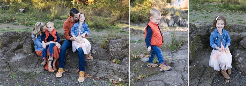 fall family photos at george rogers park in lake oswego