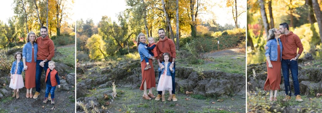 fall family photos at george rogers park in lake oswego