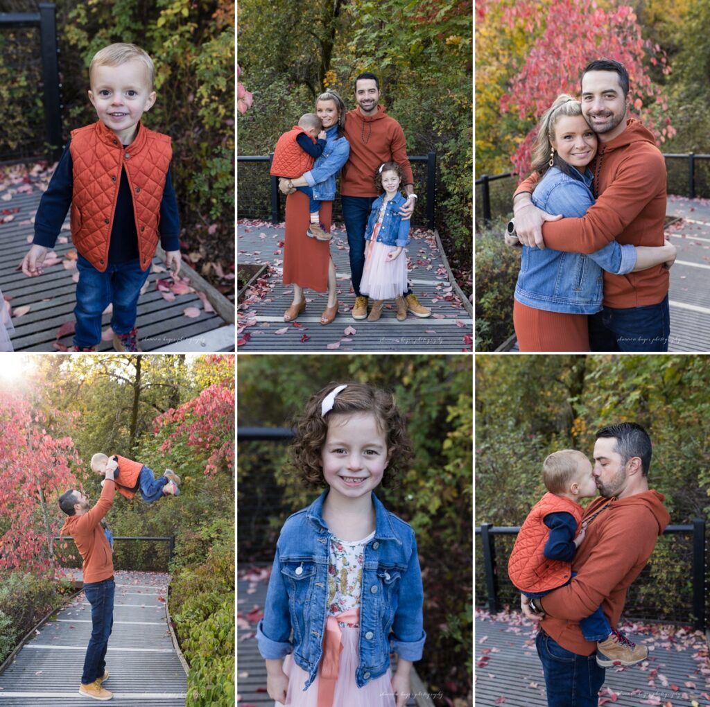 fall family photos at george rogers park in lake oswego