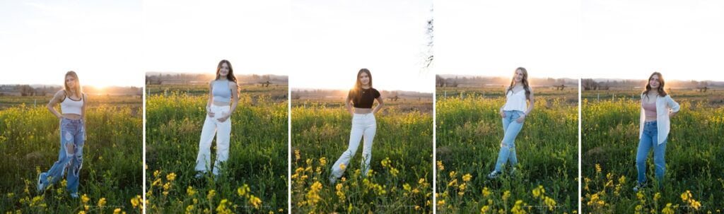 senior girl photos in sherwood oregon outside