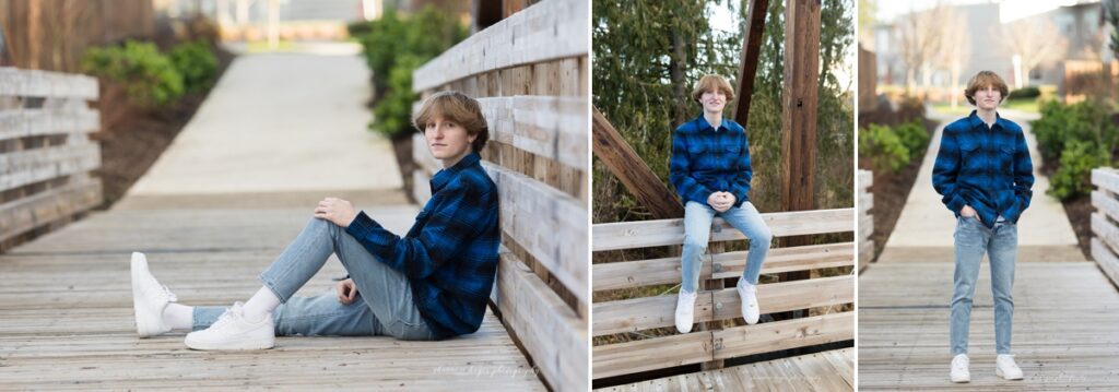 sherwood senior boy photo session at wildlife refuge