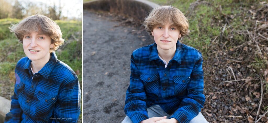 sherwood senior boy photo session at wildlife refuge