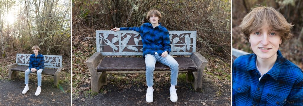 sherwood senior boy photo session at wildlife refuge