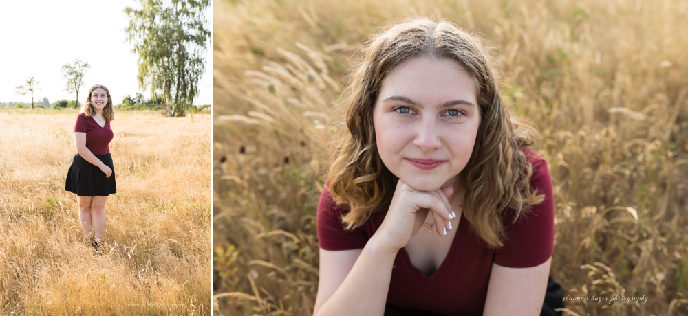 sherwood oregon senior photos outdoors