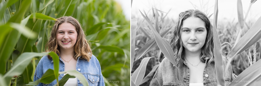 sherwood oregon senior photos in sunflower field