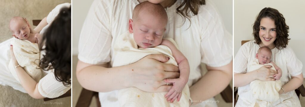 tigard newborn photographer in home session