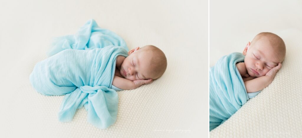 tigard newborn photographer in home session