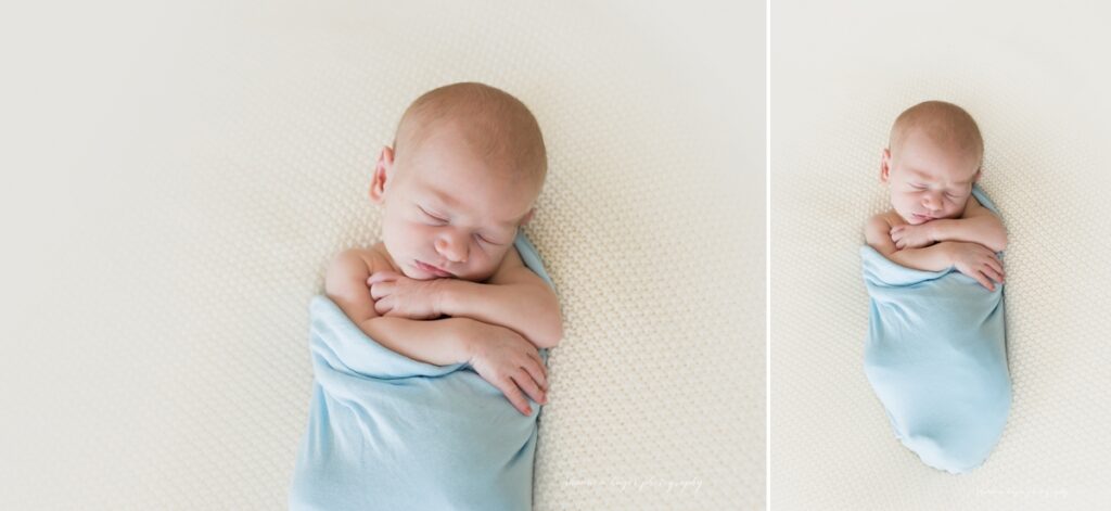 tigard newborn photographer in home session