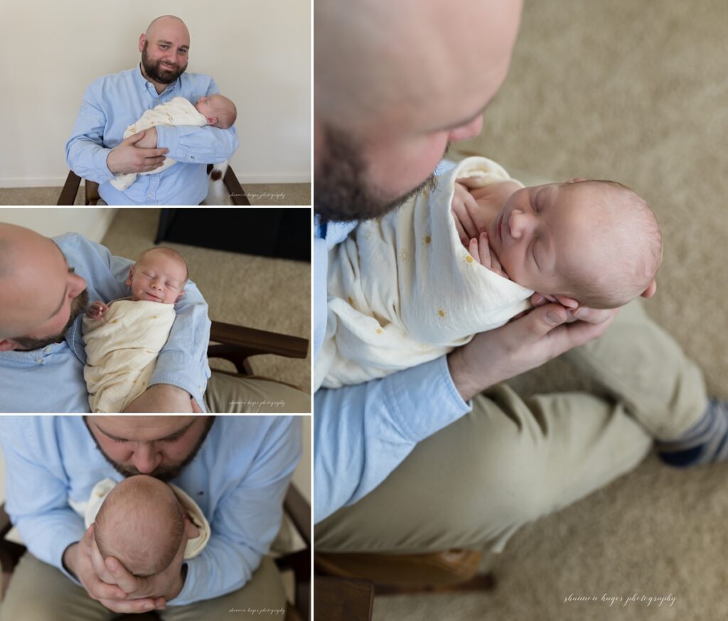 tigard newborn photographer in home session