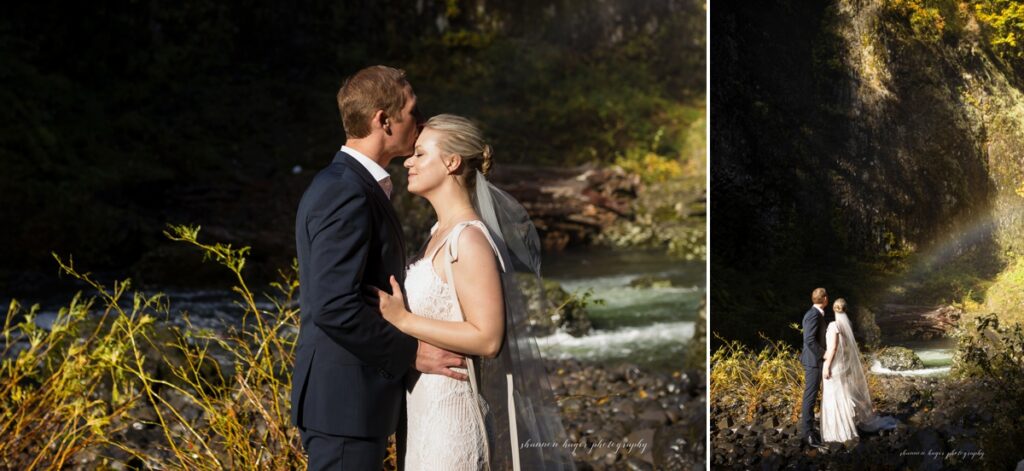 oregon waterfall elopement at abiqua falls