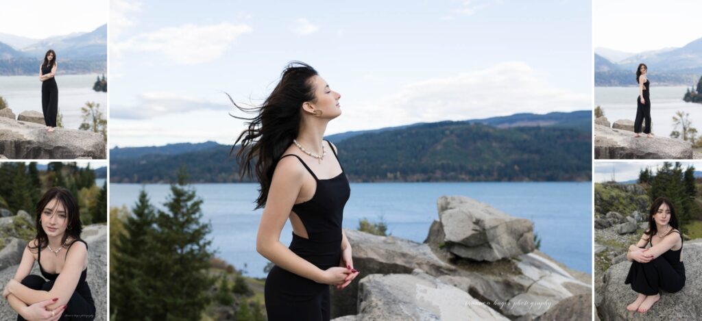 hood river senior photos at government cove