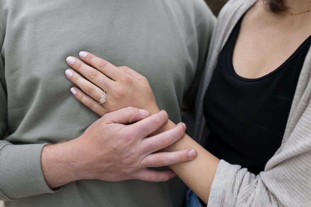 cannon beach wedding proposal at hug point