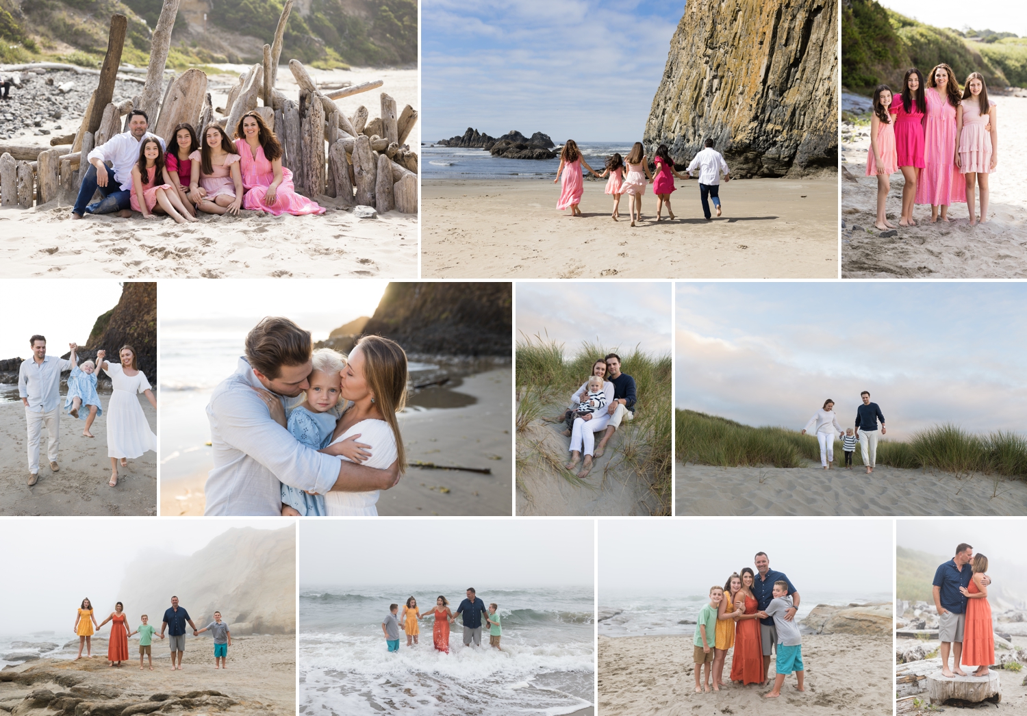 newport oregon family photographer at the beach