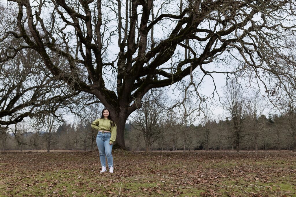 sherwood senior photo at tualatin river wildlife refuge