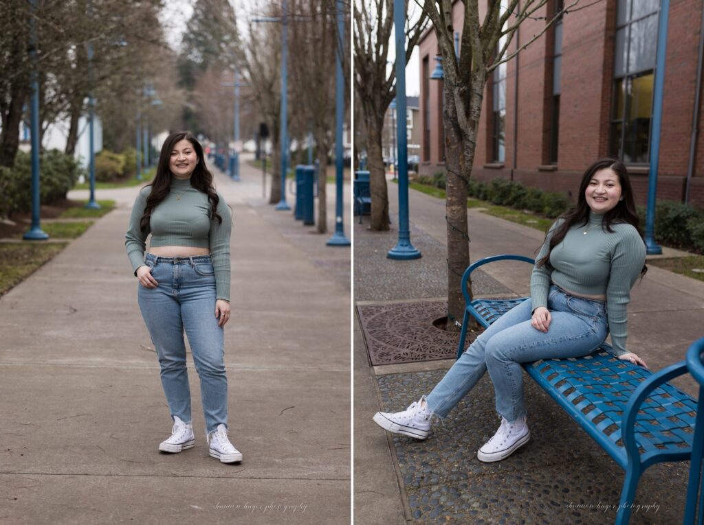 senior photos in old town sherwood