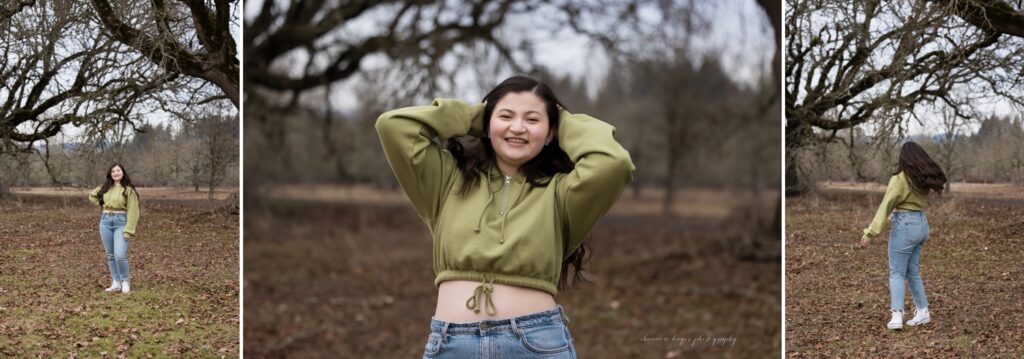 sherwood senior photo at tualatin river wildlife refuge