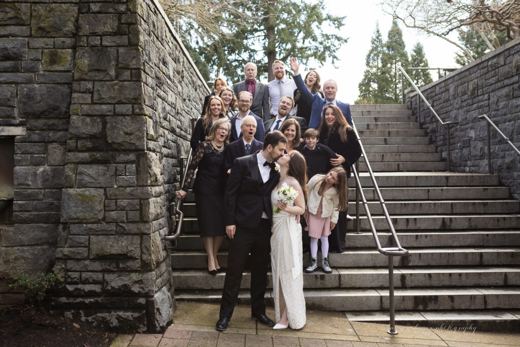 lake oswego elopement at millennium plaza park