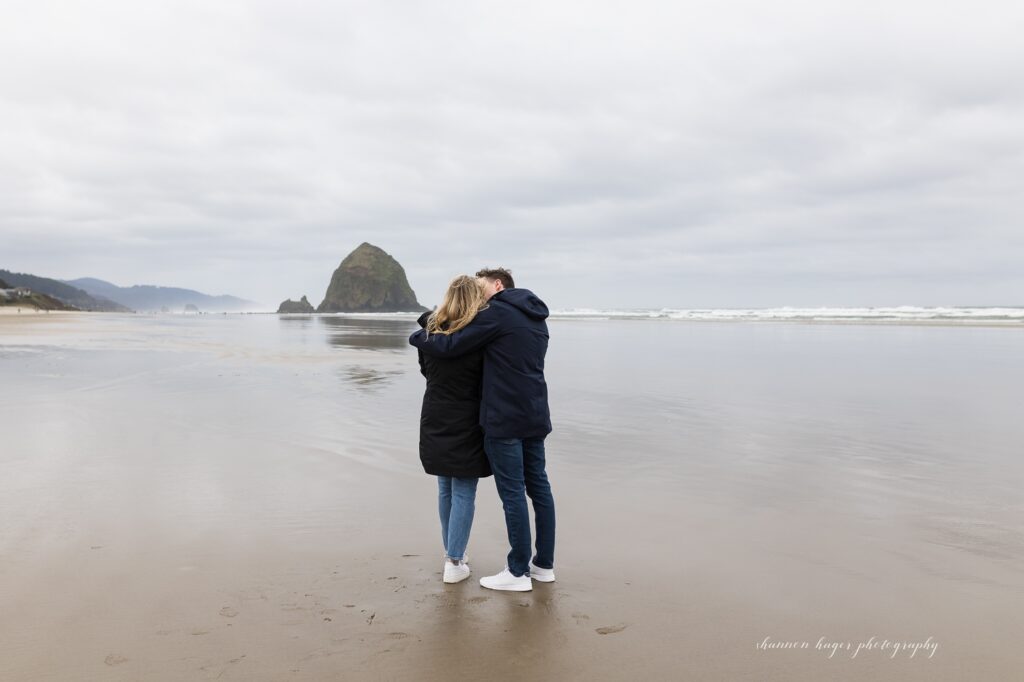 cannon beach wedding proposal