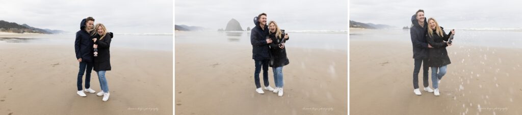cannon beach wedding proposal