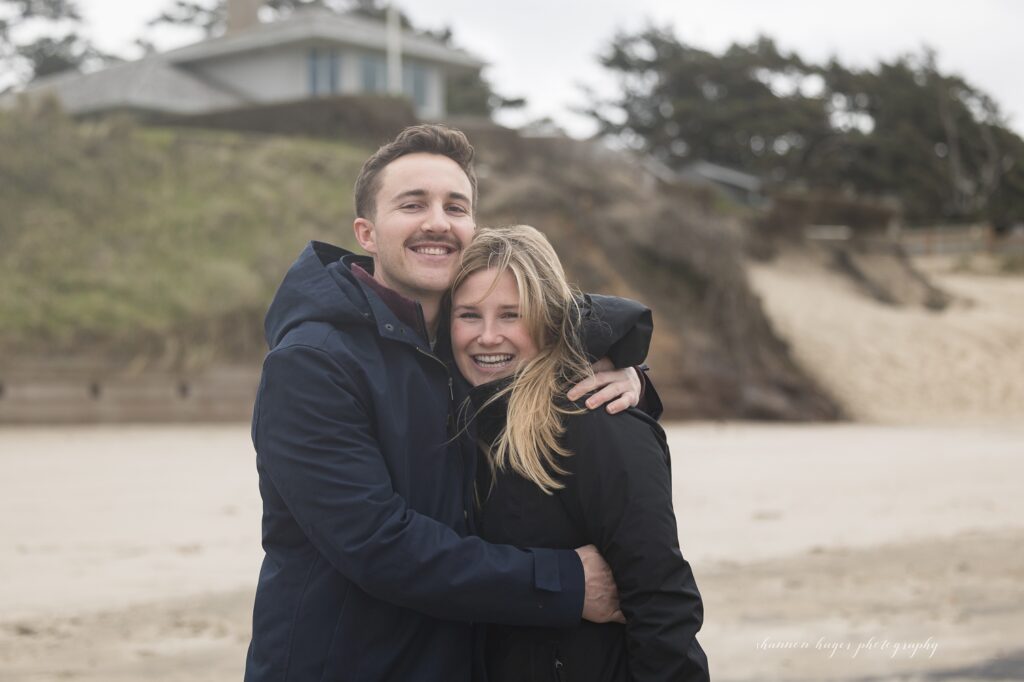 cannon beach wedding proposal