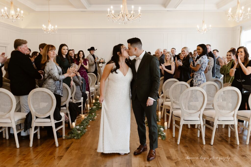 Wedding ceremony at the Oregon Arc Light venue