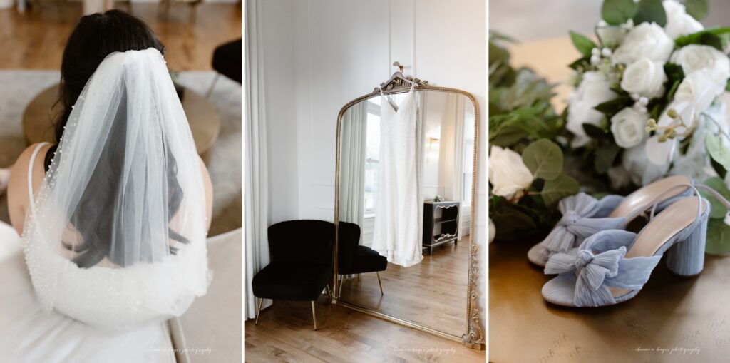 bridal suite at the Arc Light wedding venue in Oregon