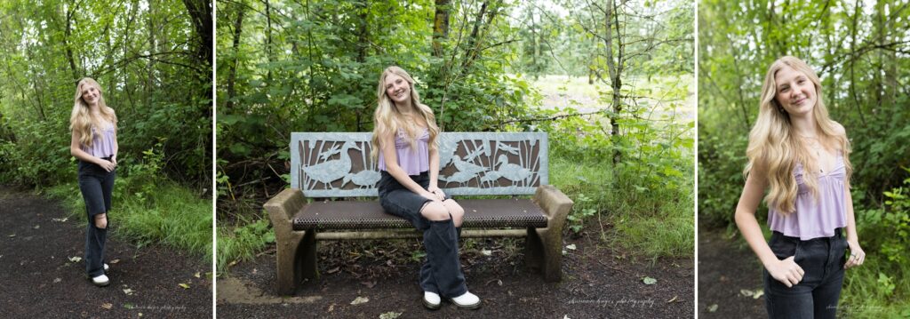spring senior girl photos sherwood oregon