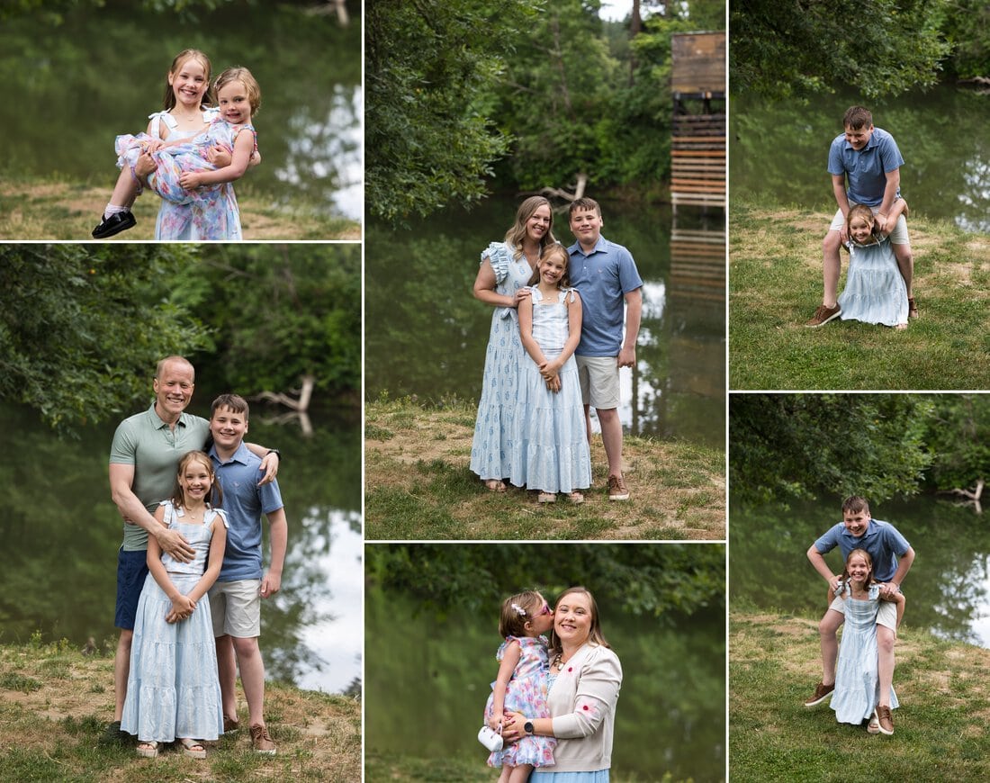 family photos at cook park in tigard