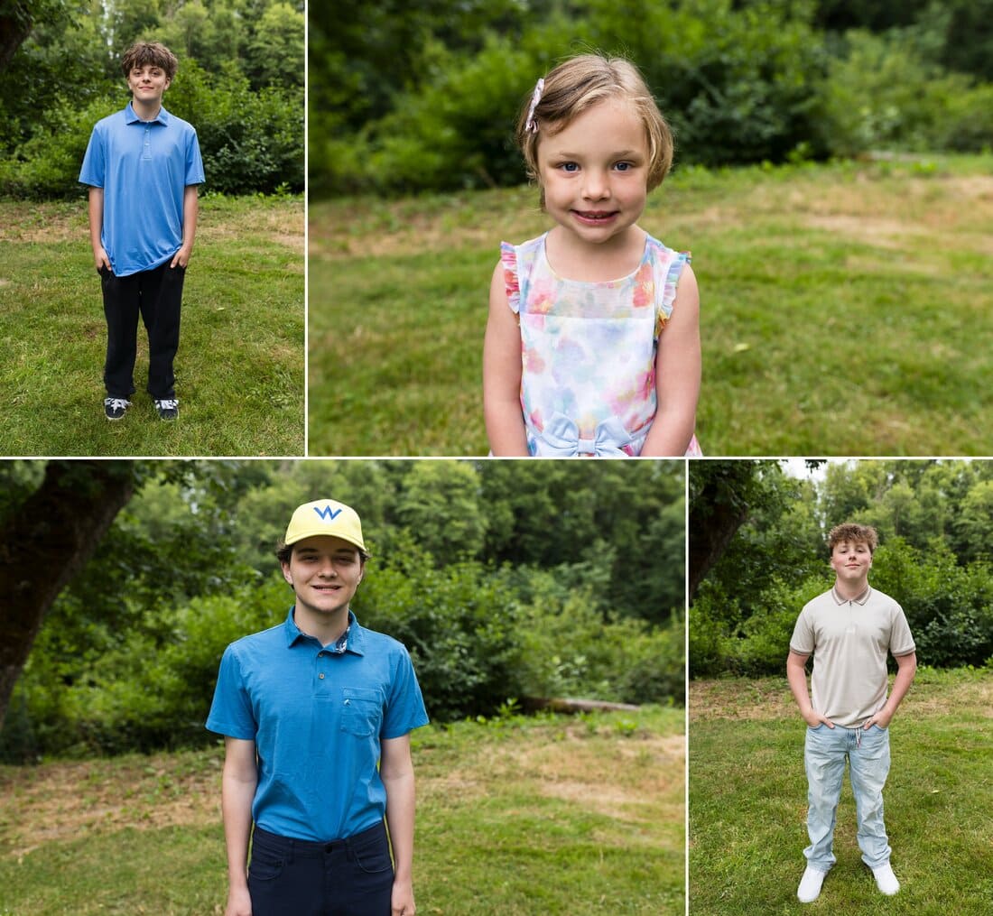 family photos at cook park in tigard