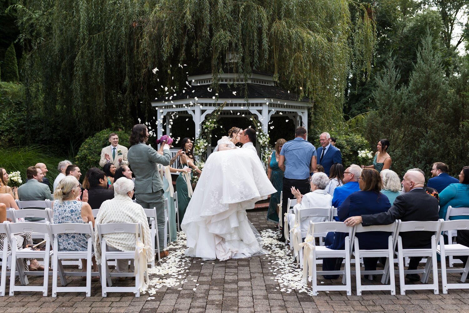 wedding ceremony at abigail's garden