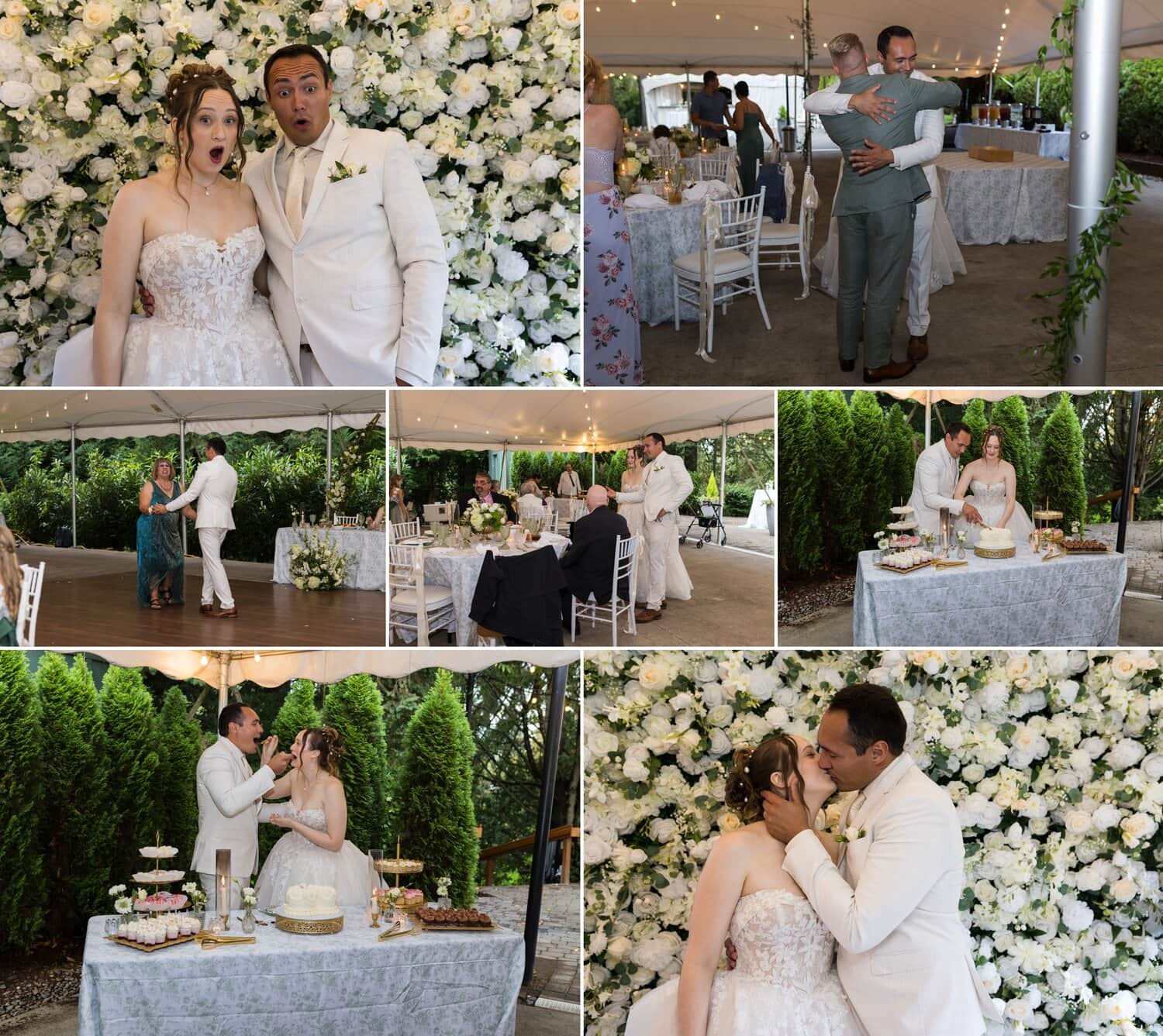 outdoor fall wedding reception