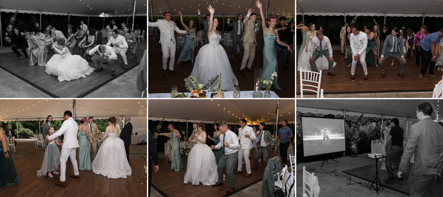 dance party at wedding