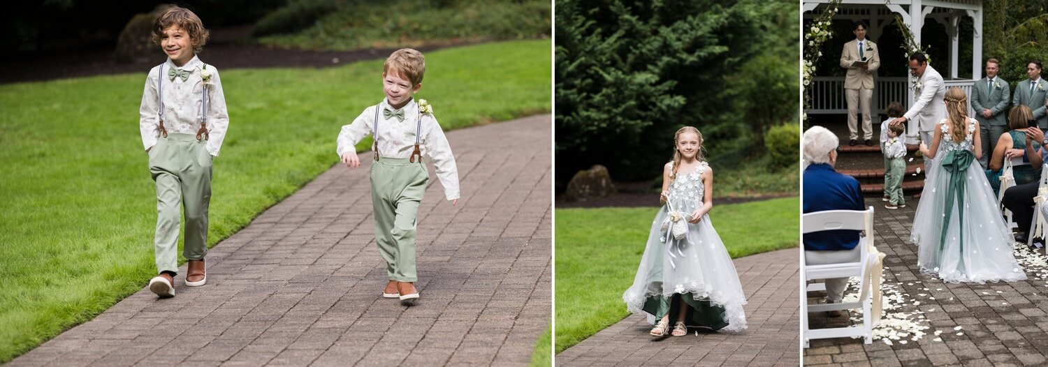 flower girl and ringbearer