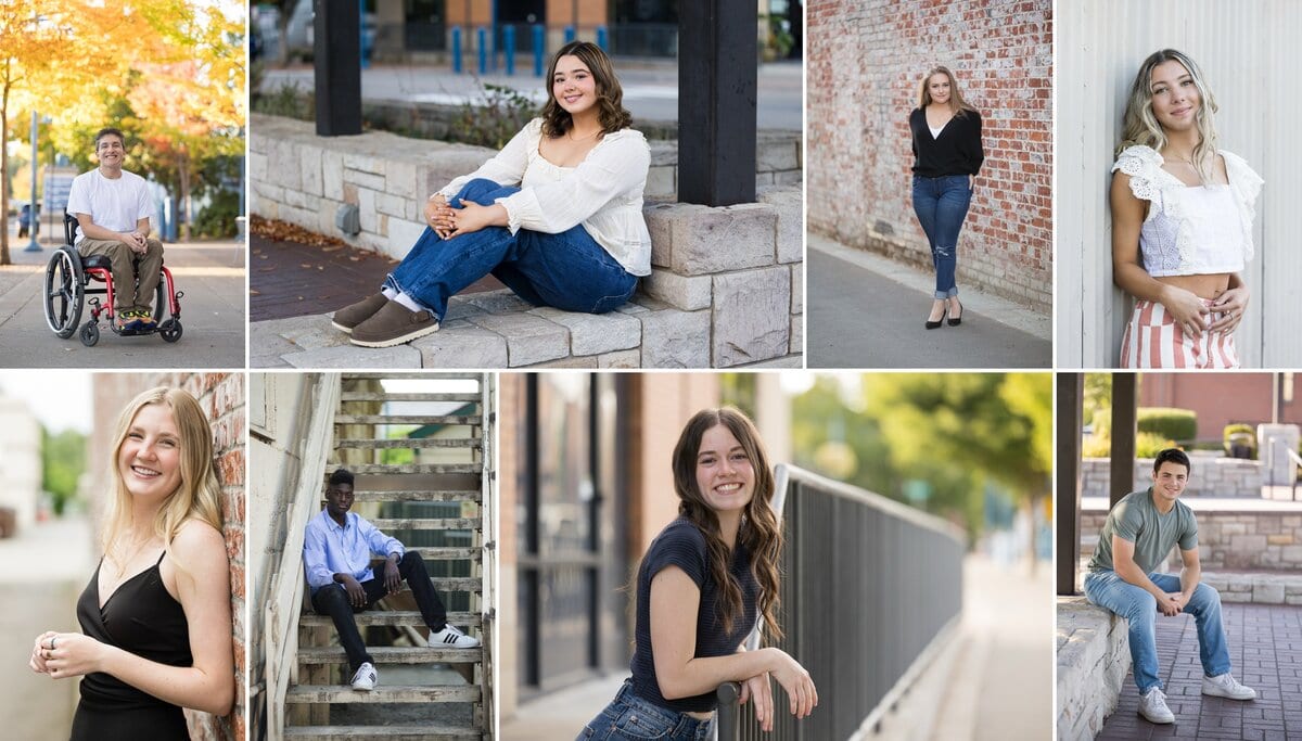 senior photos in Old Town Sherwood