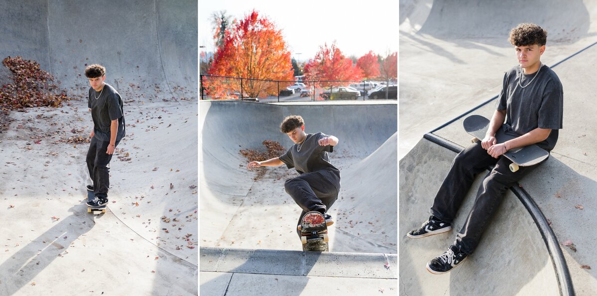 skateboard senior photos