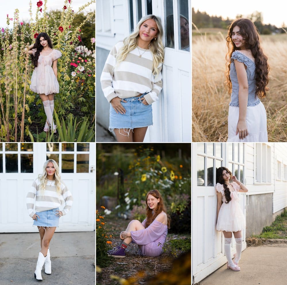 senior photos at Luscher Farms