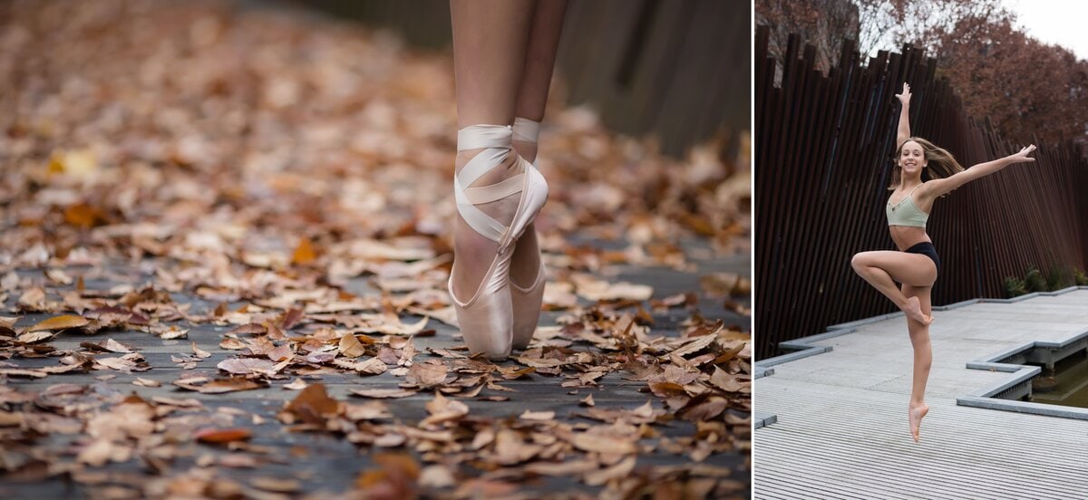senior ballet photos at Tanner Spring Park