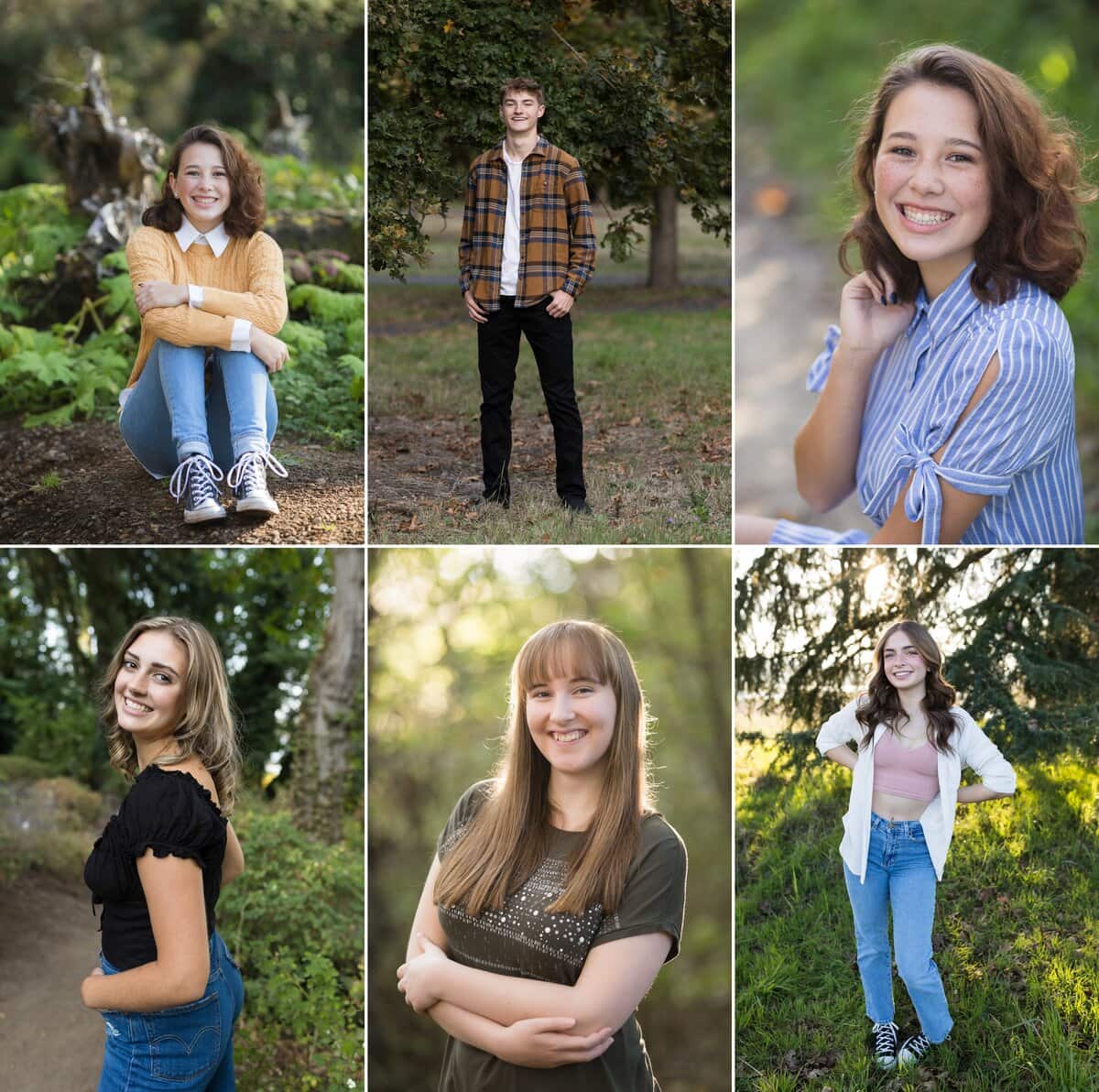 senior photos in the Hoyt Arboretum