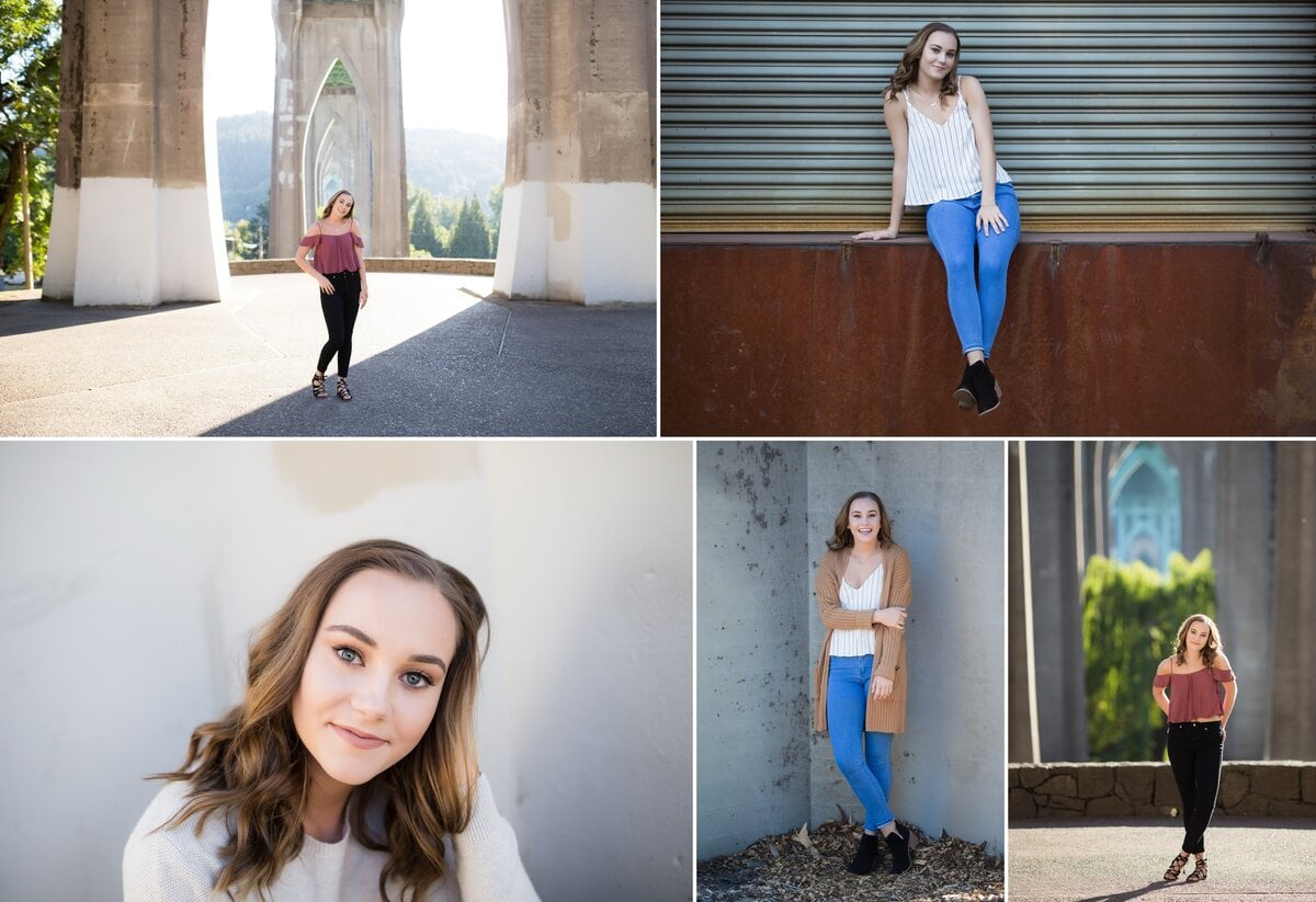 senior photos at Cathedral Park