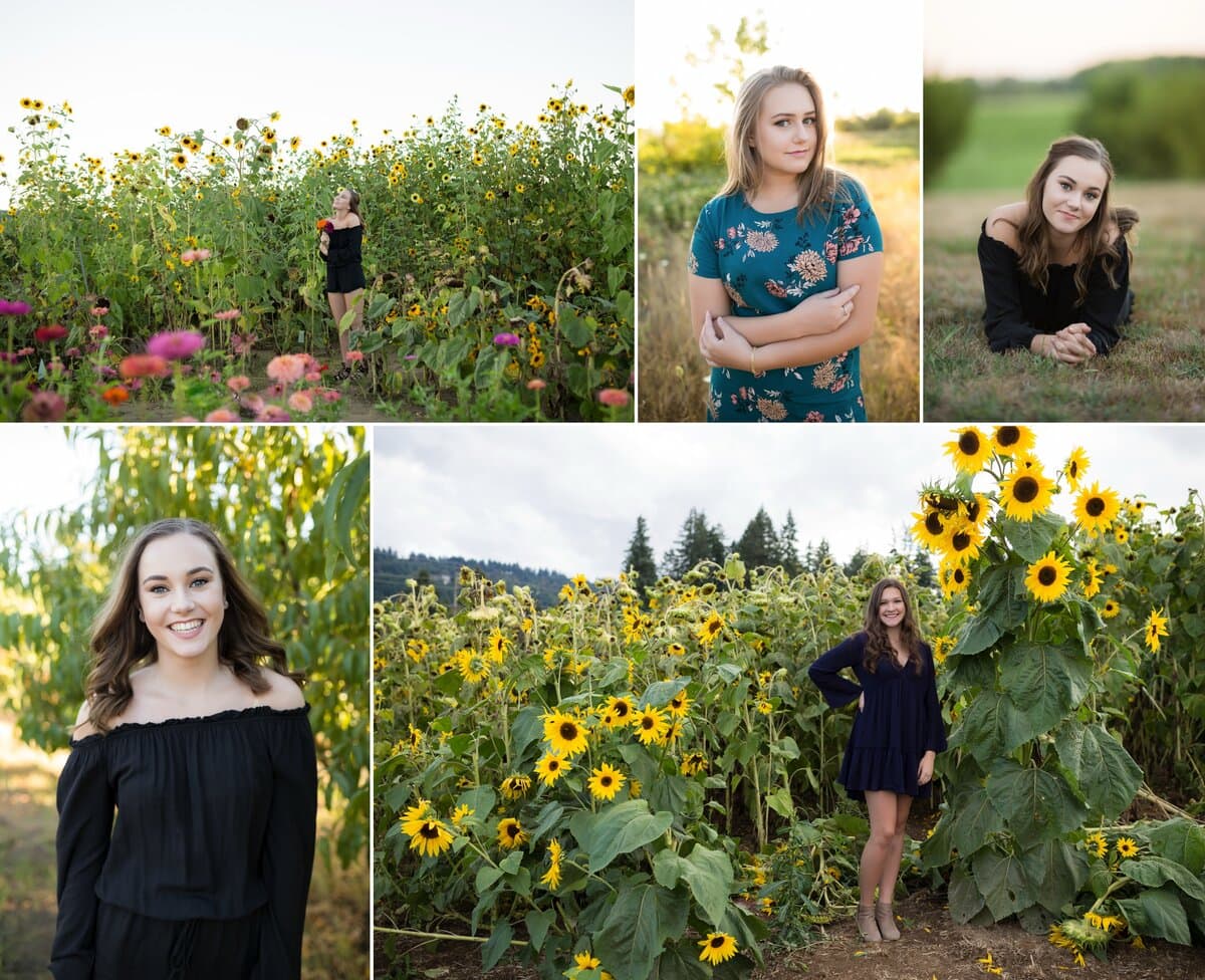 senior photos on Sauvie Island
